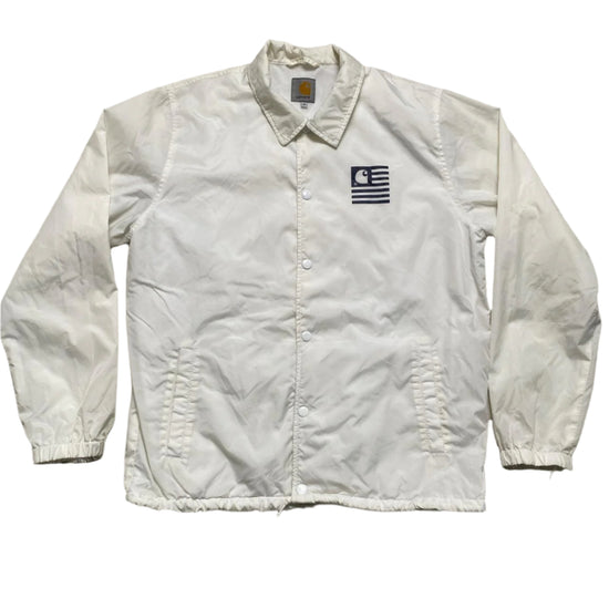 Carhartt WIP White and Black Livhtweight Jacket (M)