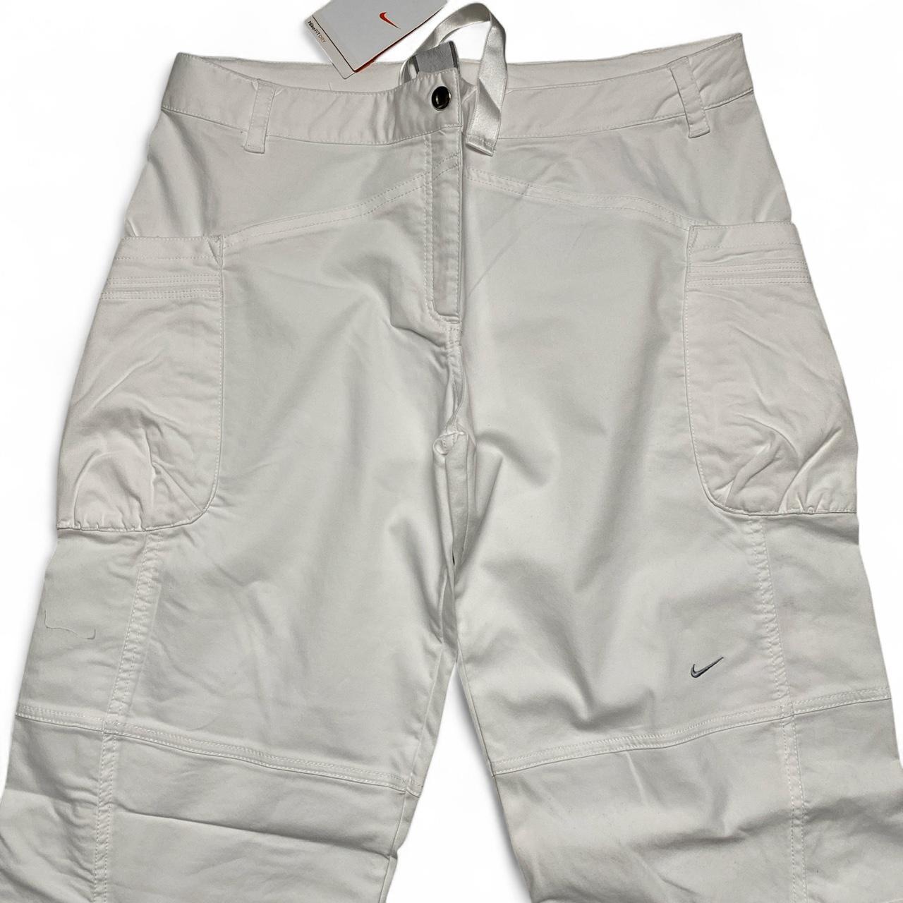 Nike Womens Vintage Y2K Small Swoosh White Cargo Trousers (12)