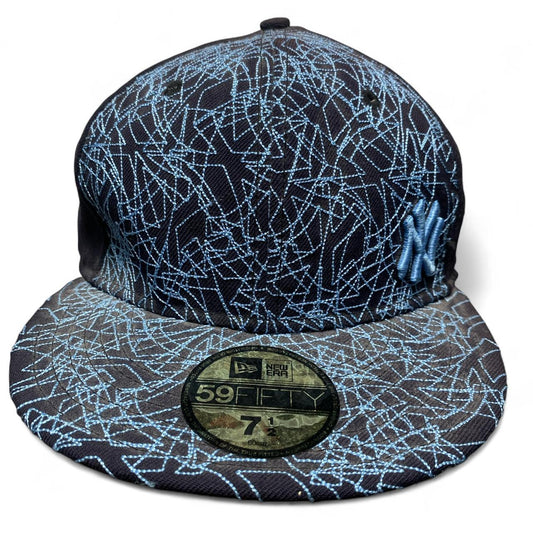 New York Yankees Navy and Light Blue Embroidery New Era Fitted Cap