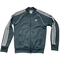 Adidas SST Grey and White Stripes Tracksuit Jacket (S)