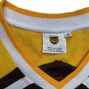 UPS Vintage 90’s Y2K Brown and Yellow Hockey Long Sleeve Jersey (XL)