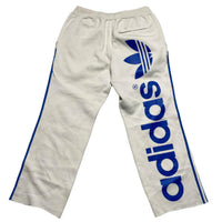 Adidas Originals White and Blue Baggy Joggers (M)