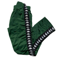 Kappa Green Black and White Trackpant Bottoms (S)