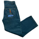 Explode 90’s Vintage Rasta Dread Embroidered Jeans (26W)