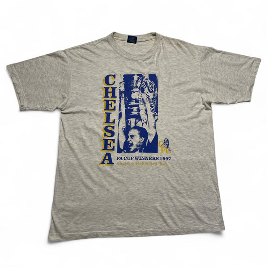 Chelsea FA Cup Winners 1997 Grey Vintage 90’s T Shirt (XL)