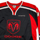 Dodge Chase Authentics Red and Black Long Sleeve Jersey (XL)