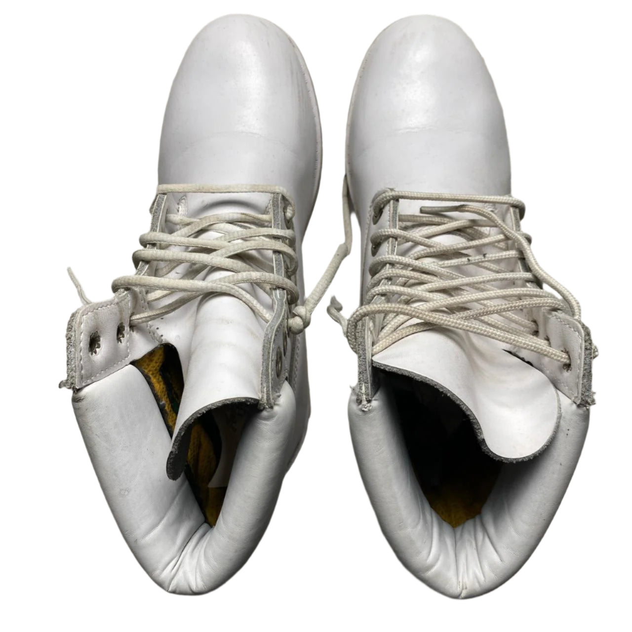 Timberland White Leather Boots (UK 8M)