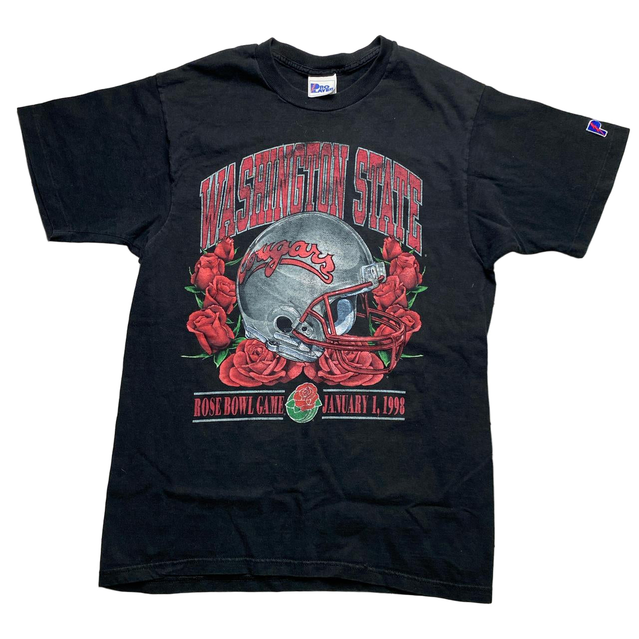 Washington State Cougars Rosebowl Game 1998 Vintage Single Stitch T Shirt (M)