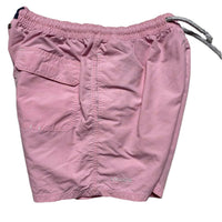 Lacoste Pink and White Swimming Trunk Shorts (M)