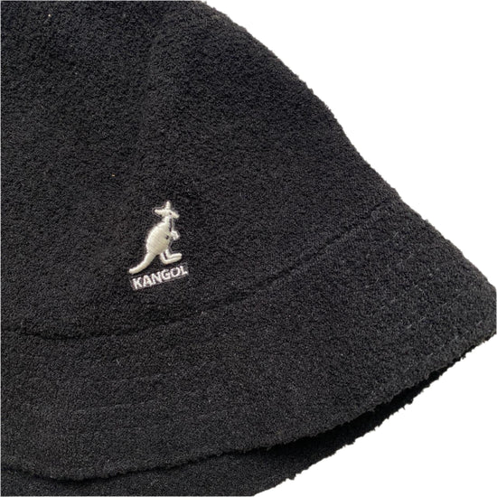 Kangol Black and White Towelling Bucket Hat