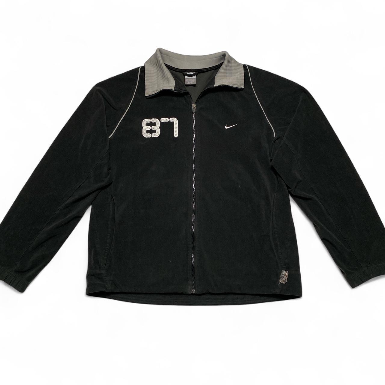 Nike 8704 Air Max Velour Vintage Y2K Black and Grey Swoosh Full Tracksuit (L)