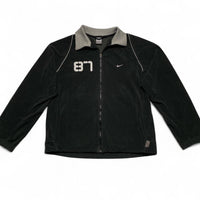 Nike 8704 Air Max Velour Vintage Y2K Black and Grey Swoosh Full Tracksuit (L)