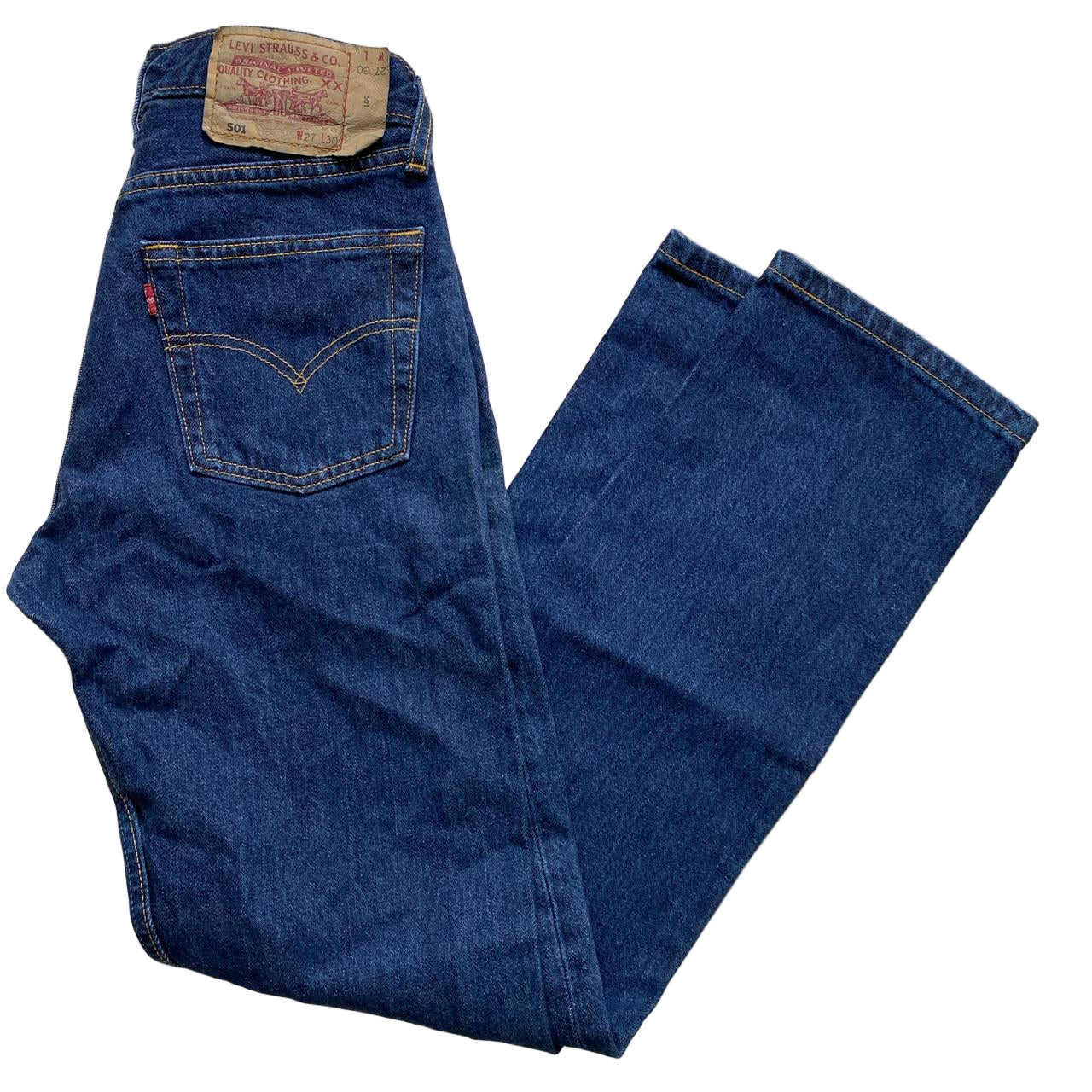 Levis 501 Vintage Navy Jeans (27W)