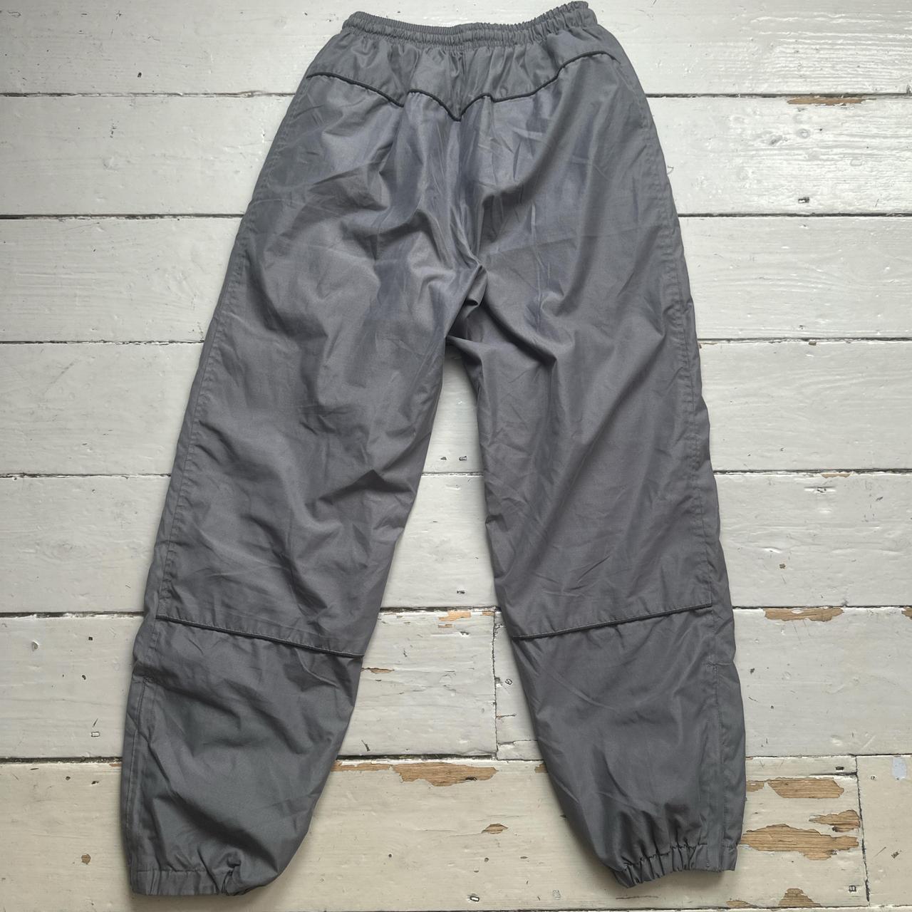 Nike Swoosh Grey Shell Trackpant Baggy Bottoms