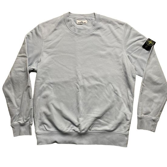 Stone Island Light Blue Crewneck Jumper (2XL)