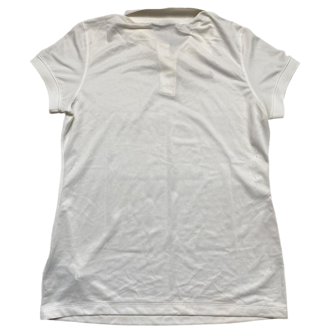 Nike Golf White and Black Swoosh Polo Shirt Womens (L)