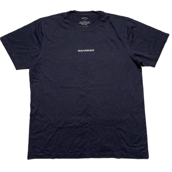 Maharishi Navy and White Baggy T Shirt (2XL)
