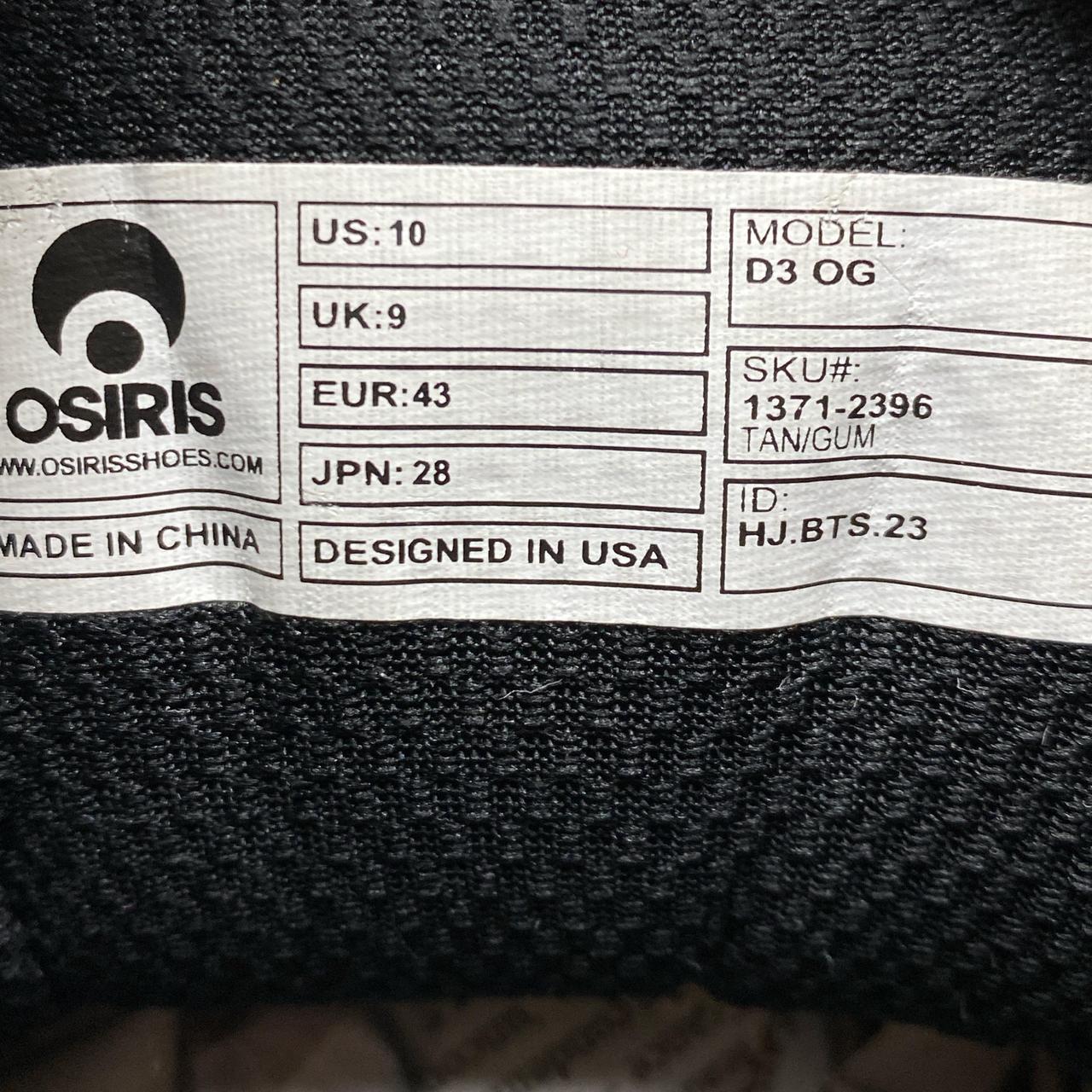 Osiris D3 OG Beige Tan Sand Brown Chunky Skateboard Trainers (UK 9)