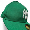 New York Yankees New Era Green and White Fitted Cap