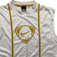 Nike Vintage Football White and Gold Vest (M)