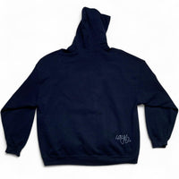 Loyle Carner Navy Hugo Take These Words and Go Forwards 2022 Hoodie (2XL)