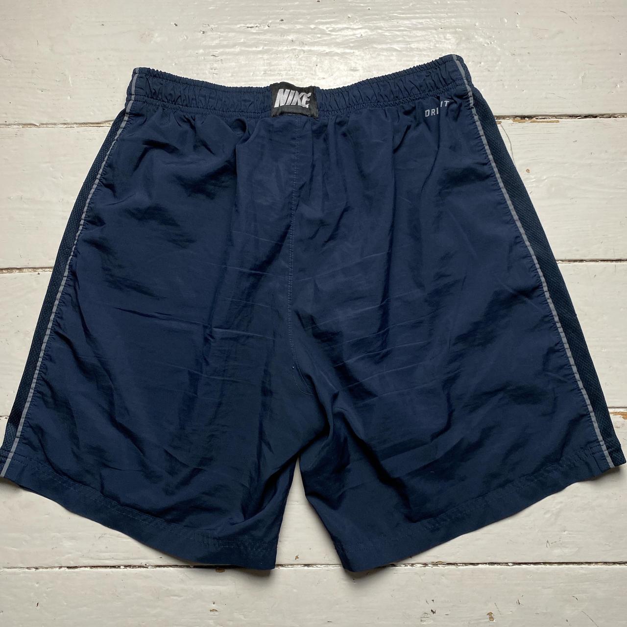 Nike Swoosh Navy and Grey Shell Shorts