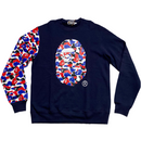 Bape A Bathing Ape London Navy Jumper (2XL)