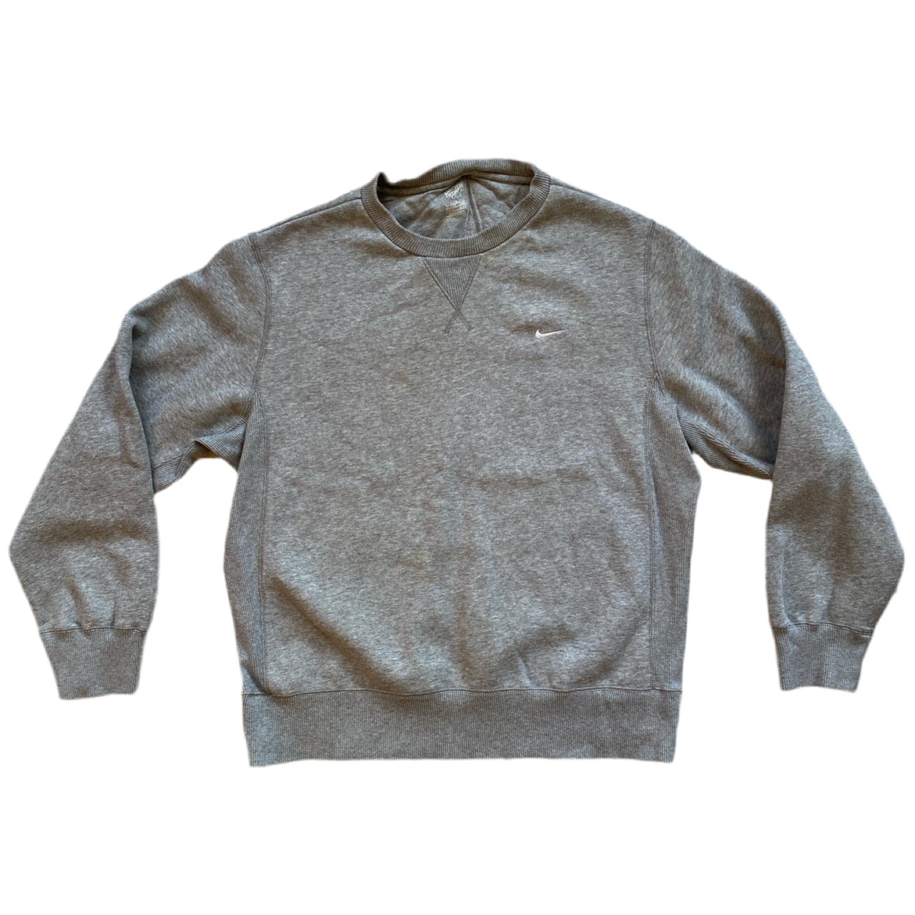 Nike White Swoosh Jumper (L)