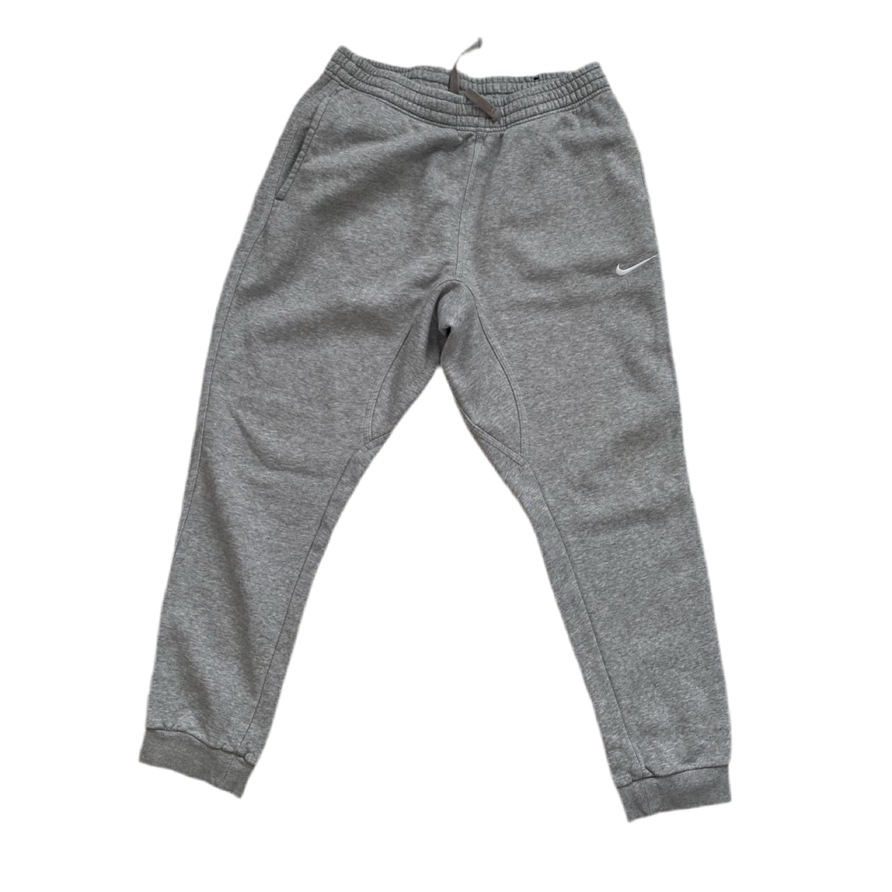 Nike White Swoosh Grey Joggers (L)