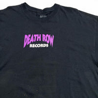 Death Row Records Black Blue and Purple T Shirt (L)