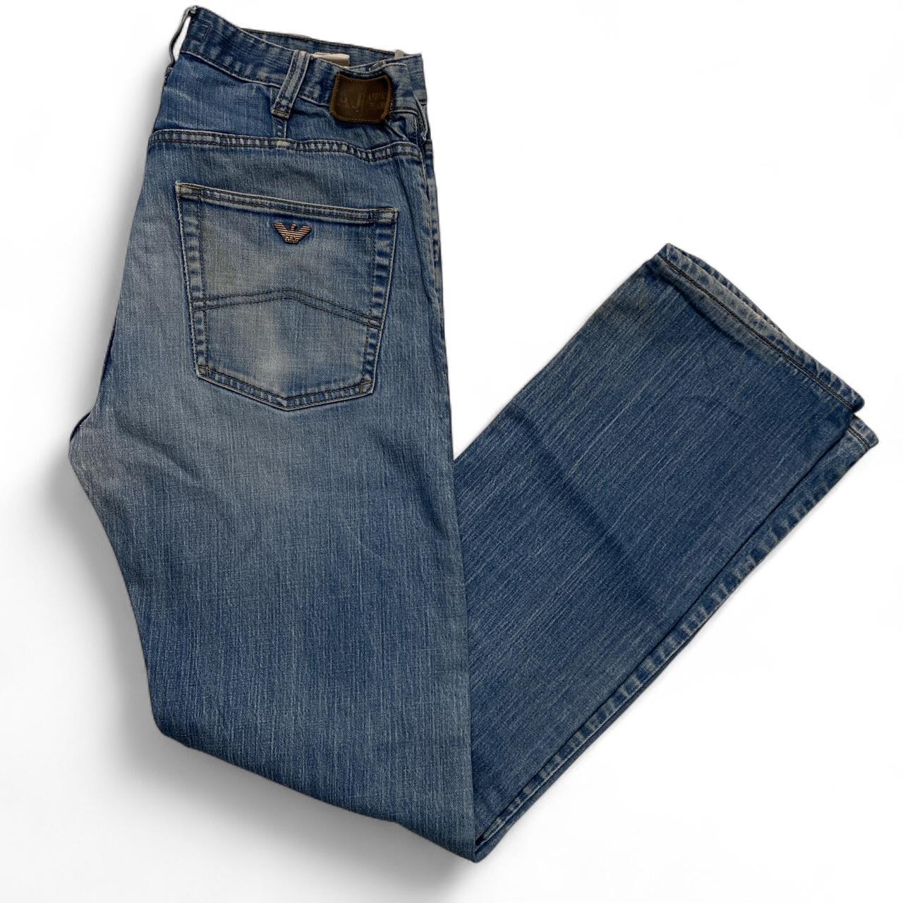 Armani Jeans Vintage Light Blue Baggy Indigo 008 Jeans