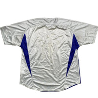 Nike Football Vintage y2k Jersey White Blue Yellow Ombre Blend (L)