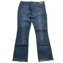 Levis 518 Super Low Bootcut Baggy Blue Faded Stonewash Jeans (38W)