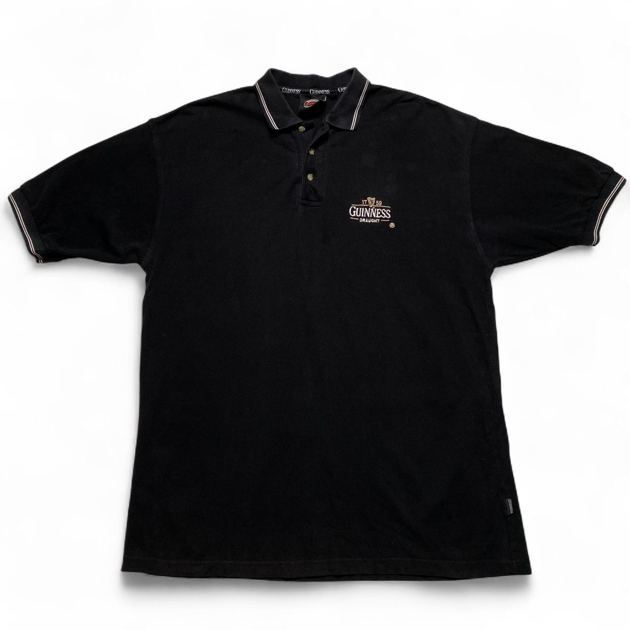 Guinness Vintage Black Polo Shirt (XL)