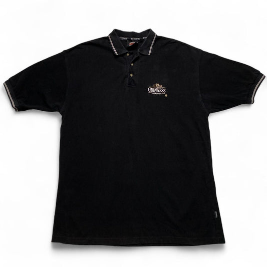 Guinness Vintage Black Polo Shirt