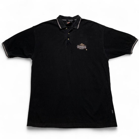Guinness Vintage Black Polo Shirt (XL)