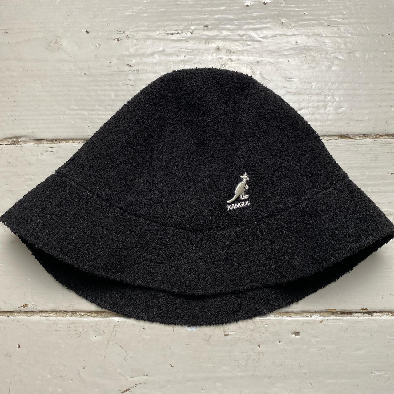 Kangol Black and White Towelling Bucket Hat