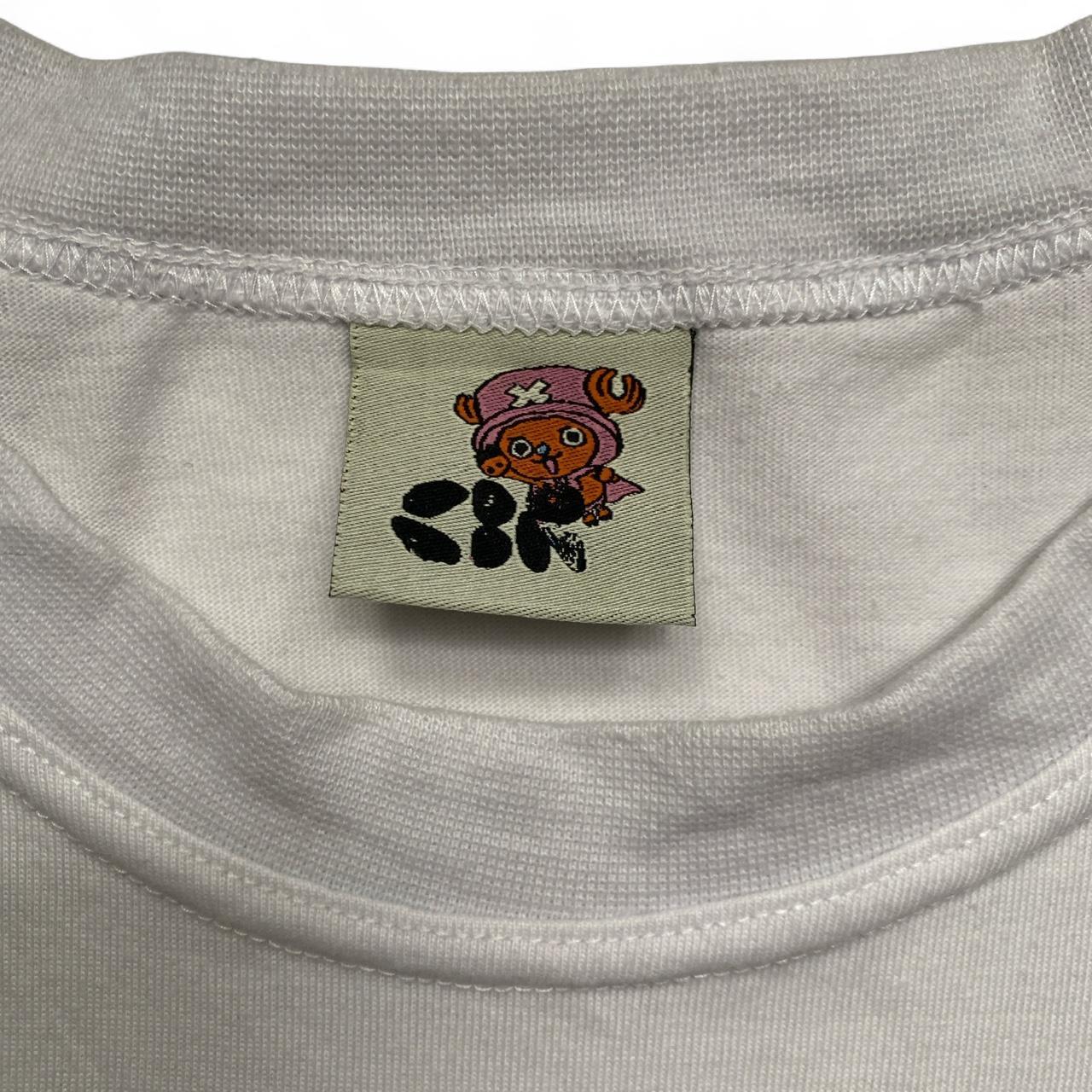 One Piece Anime White Graphic T Shirt (L)