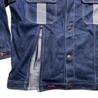 Down Impact Vintage 90’s Denim Jacket Navy and Silver (M)