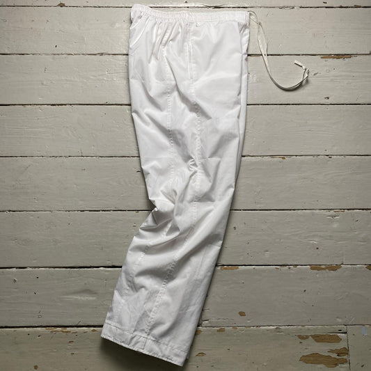 Nike Vintage y2k Baggy Shell Trackpant Bottoms White