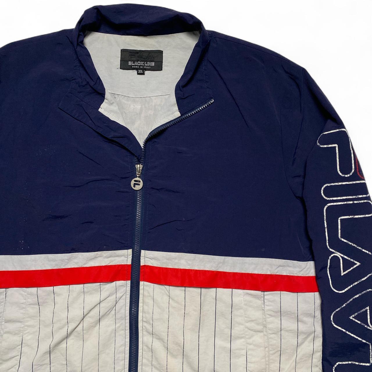 Fila Navy Red and White Shell Tracksuit Windbreaker Jacket