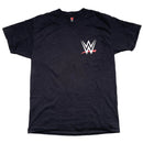 WWE Crew Wrestling T Shirt Black and White (L)