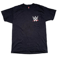 WWE Crew Wrestling T Shirt Black and White (L)