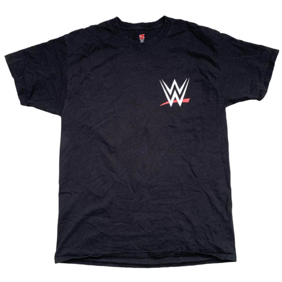 WWE Crew Wrestling T Shirt Black and White (L)