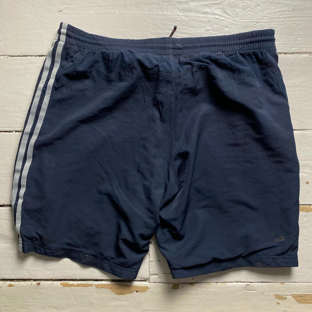 Adidas Vintage Navy and Grey Shell Trackpant Shorts