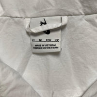 Nike Lab White and Black Swoosh Windbreaker Shell Tracksuit Jacket (XS)