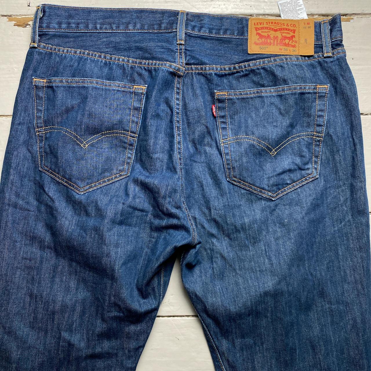 Levis 501 Baggy Navy Jeans