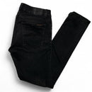 Nudie Tight Terry Slim Black Grey Jeans