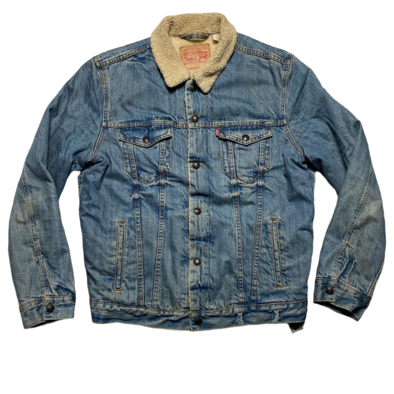 Levis Denim Sherpa Lined Jacket (L)