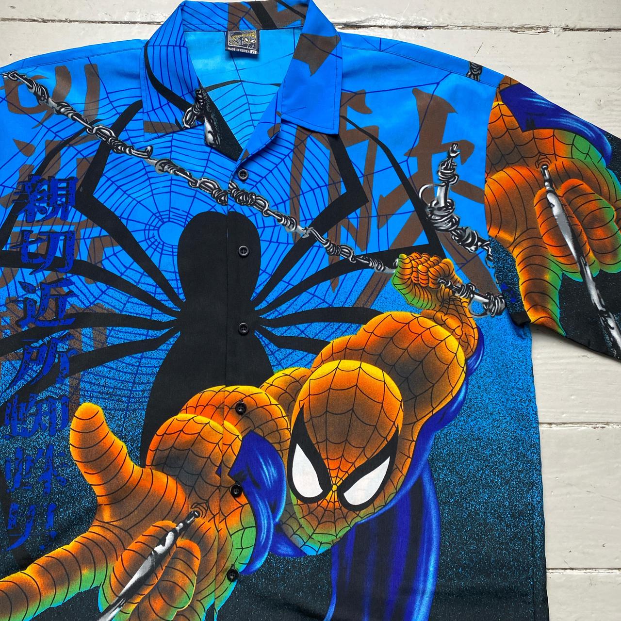 Spiderman Vintage y2k Japanese Short Sleeve Shirt